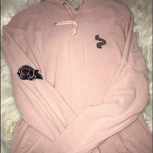 Baby pink “Too Bad, So Sad” hoodie